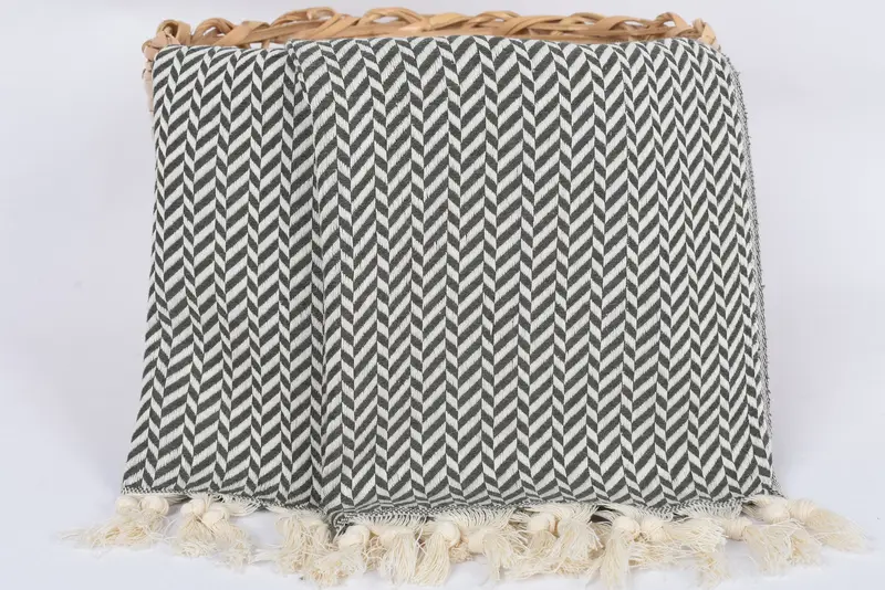 Bridesmaid Gifts, Turkish Towel Hand Towel, Personalized Hand Towel, 36x18 Cotton Chevron Towel, Monogrammed Turkish Towel, Bathroom Hand Towel - 5