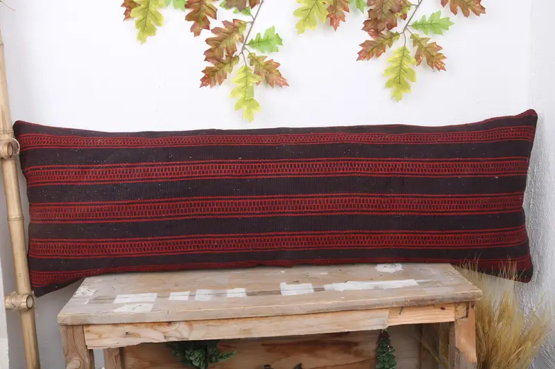 Cushion, 16x48 Green Cushion Cover, Kilim Pillow, Sofa Cushion Case, Nautical Throw Pillow Case, Kilim Cushion Sham, Home Decor Pillow - 2