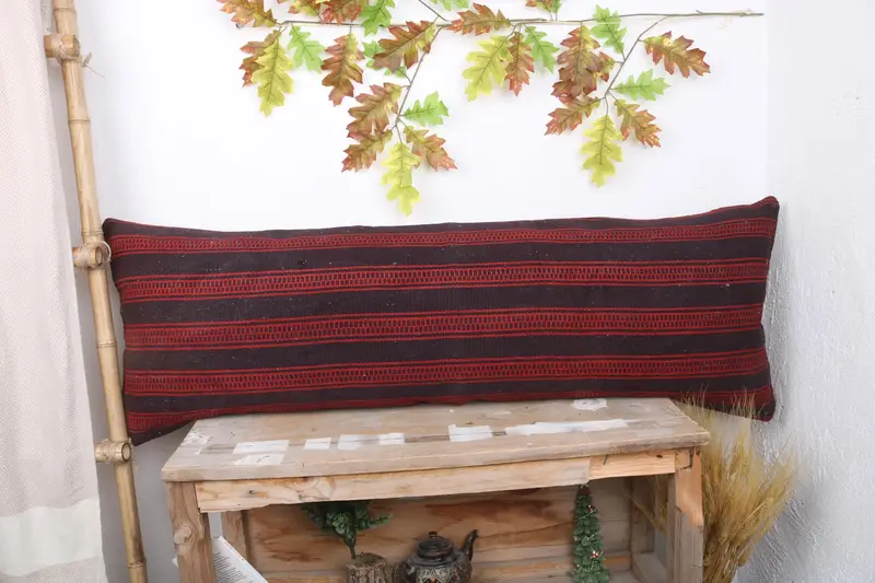 Cushion, 16x48 Green Cushion Cover, Kilim Pillow, Sofa Cushion Case, Nautical Throw Pillow Case, Kilim Cushion Sham, Home Decor Pillow - 1
