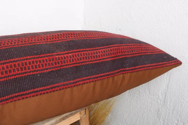 Cushion, 16x48 Green Cushion Cover, Kilim Pillow, Sofa Cushion Case, Nautical Throw Pillow Case, Kilim Cushion Sham, Home Decor Pillow - 5