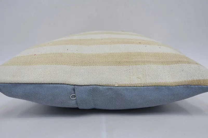 Interior Designer Pillow, 14x14 Beige Cushion Cover, Ethnical Kilim Rug Pillow, Turkish Kilim Pillow, Floor Pillow, Pillow - 5