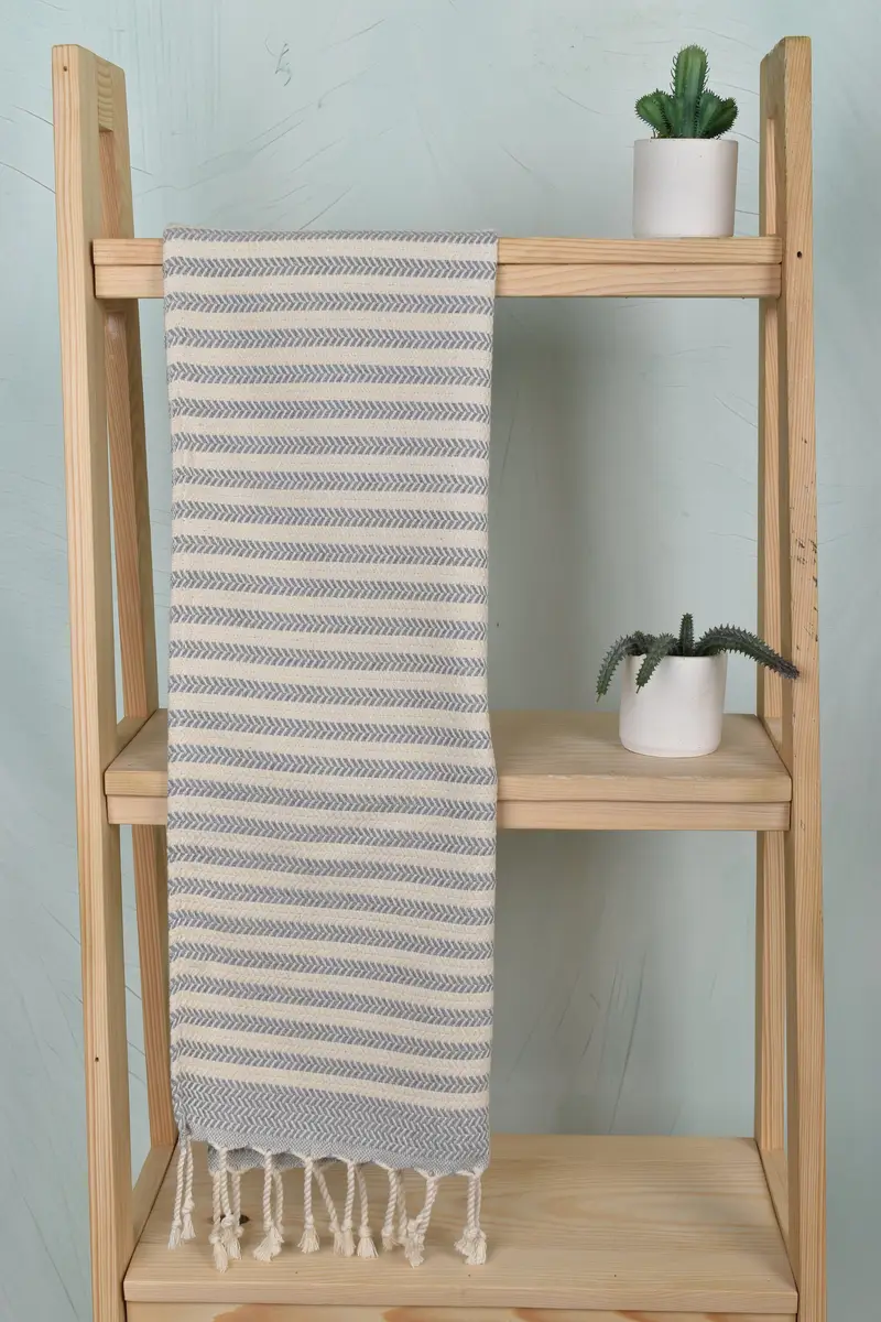 Monogram Kitchen Towel, Wedding Gift, 40x18 Cotton Chevron Towel, Bridal Shower Favors, Bridesmaid Proposal Gift, Personalized Kitchen Towel - 8