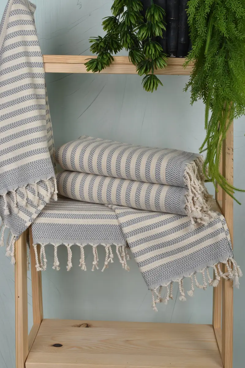 Monogram Kitchen Towel, Wedding Gift, 40x18 Cotton Chevron Towel, Bridal Shower Favors, Bridesmaid Proposal Gift, Personalized Kitchen Towel - 6