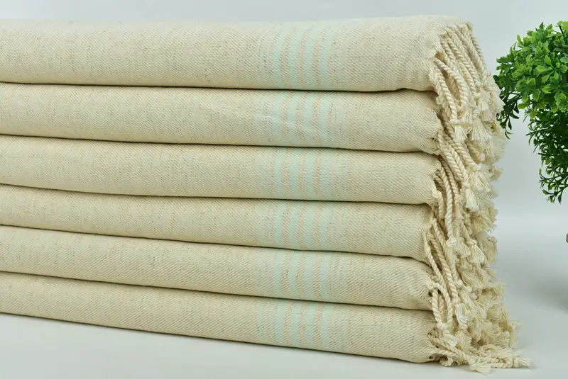 Wedding Gift Kitchen Towel, Guest Towel, Monogram Hand Towel, Personalized Gift, Turkish Hand Towel, Gift For Mom, 36x18 Linen Striped Towel - 3