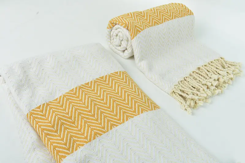 70x40 Cotton Chevron Towel, Luxury towel, Large Turkish Towel, Thin towel, Customized Turkish Towel, Christmas Gift, Scarf Towel, Spa Gift Towel - 7