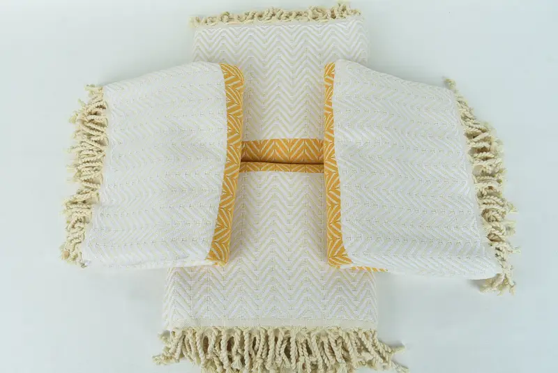 70x40 Cotton Chevron Towel, Luxury towel, Large Turkish Towel, Thin towel, Customized Turkish Towel, Christmas Gift, Scarf Towel, Spa Gift Towel - 6