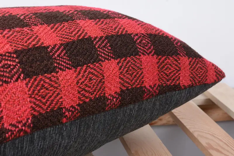 12x24 Red Pillow, Vintage Kilim Pillow, Turkish Bench Pillow Case, Boho Pillow Sham Cover, Garden Pillow Case, Vintage Pillow, Cushion Cover - 7
