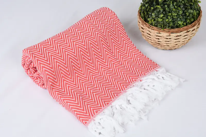 Gift For Boyfriend, Extra Large Tablecloth, Personalized Blanket, Bridal Shower Gift, 96x80 Cotton Chevron Towel, Organic Throw, Bachelorette Gifts - 4