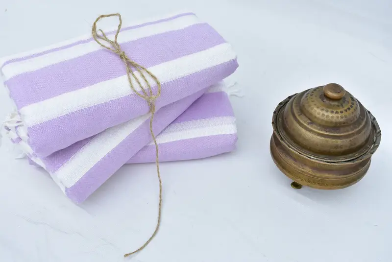 Travel Towel, Monogram Turkish Towel, Wedding Gift Ideas, Wedding Favors, Bachelorette Party Gifts, Housewarming Gift, 70x40 Cotton Striped Towel - 5
