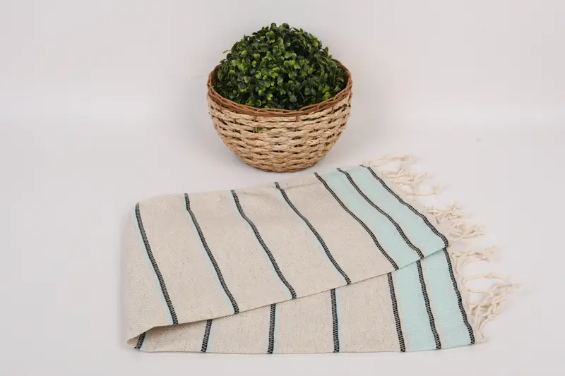 Brautdusche Gunst, türkisches Handtuch Handtuch, 40x20 Leinenstreifenhandtuch, personalisiertes Geschirrtuch, monogrammiertes Handtuch, monogrammiertes türkisches Handtuch - 4