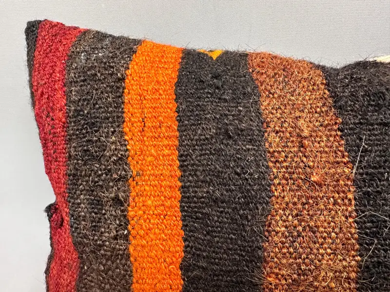 12x20 Brown Pillow Sham, Boho Pillow, Wholesale Cushion, Muted Cushion Case, Hippie Throw Cushion, Cushion, Vintage Pillow, Kilim Pillow - 5