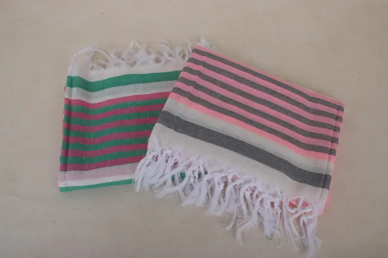Sand-resistant towel, 68x40 Cotton Striped Towel, House Warming Gift, Gift For Him, Oversized Beach Towel, Bachelorette Party Gifts Bridesmaids - 8
