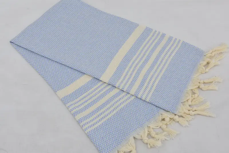 Personalized Kitchen Towel, 40x18 Cotton Striped Towel, Small Bath Towels, Bathroom Towels, Best Friend Wedding Gift, Bachelorette Party Favor - 4