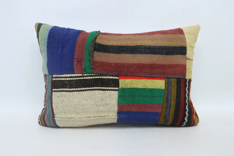Pillow Cover, Pillow for Sofa, 16x24 Brown Cushion Case, Tapestry Cushion Case, Art Deco Pillow Cover, Antique Pillows, Vintage Kilim Throw Pillow - 1