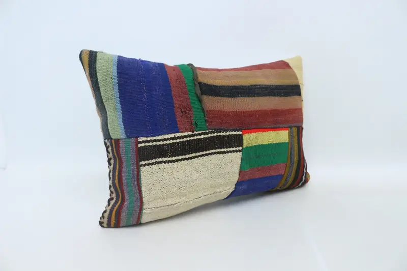 Pillow Cover, Pillow for Sofa, 16x24 Brown Cushion Case, Tapestry Cushion Case, Art Deco Pillow Cover, Antique Pillows, Vintage Kilim Throw Pillow - 3