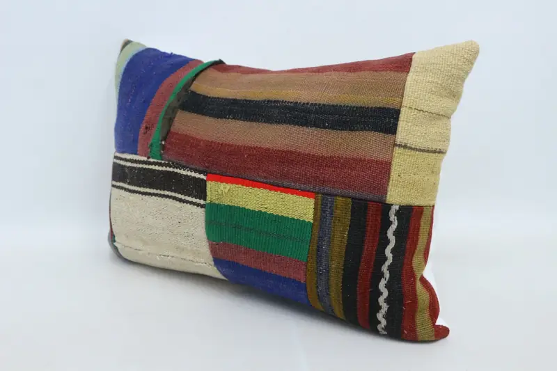 Pillow Cover, Pillow for Sofa, 16x24 Brown Cushion Case, Tapestry Cushion Case, Art Deco Pillow Cover, Antique Pillows, Vintage Kilim Throw Pillow - 4