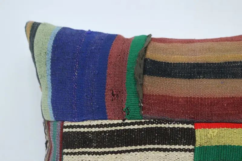 Pillow Cover, Pillow for Sofa, 16x24 Brown Cushion Case, Tapestry Cushion Case, Art Deco Pillow Cover, Antique Pillows, Vintage Kilim Throw Pillow - 2