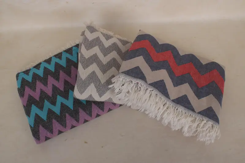 Wedding Day Gift For Bride, 64x34 Cotton Chevron Towel, Bachelorette Towel, Travel towel, Bachelor Gifts, Wedding Towel, Peshtemal Towel, Bath towel - 3