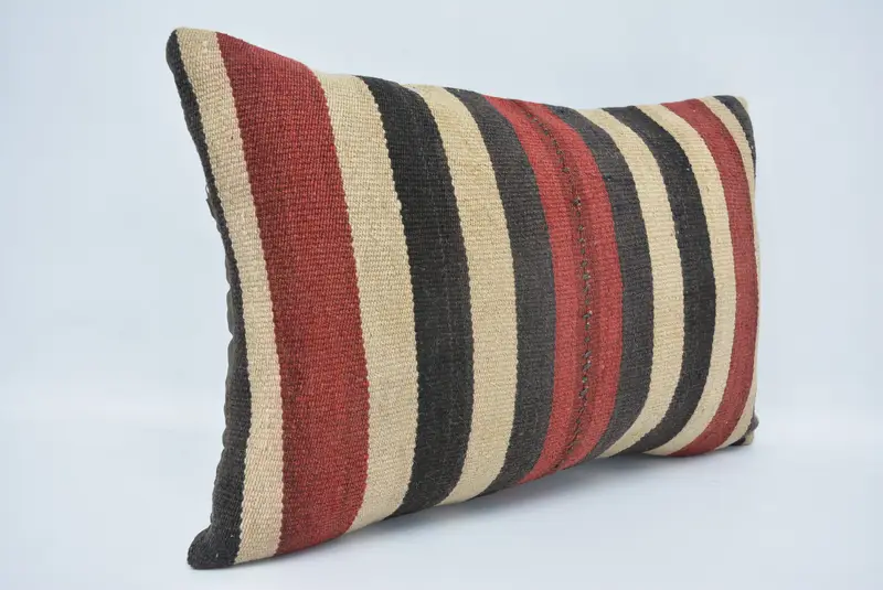 Handmade Kilim Cushion, 16x24 Beige Pillow Case, Pillow, Turkish Pillow, Decorative Throw Pillow Cover, Pillow for Couch - 3