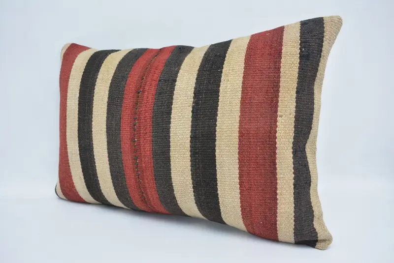 Handmade Kilim Cushion, 16x24 Beige Pillow Case, Pillow, Turkish Pillow, Decorative Throw Pillow Cover, Pillow for Couch - 4