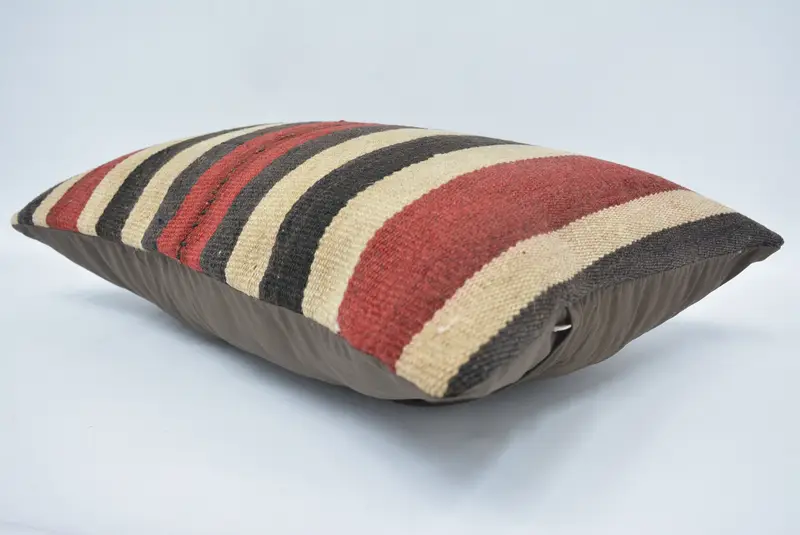 Handmade Kilim Cushion, 16x24 Beige Pillow Case, Pillow, Turkish Pillow, Decorative Throw Pillow Cover, Pillow for Couch - 6