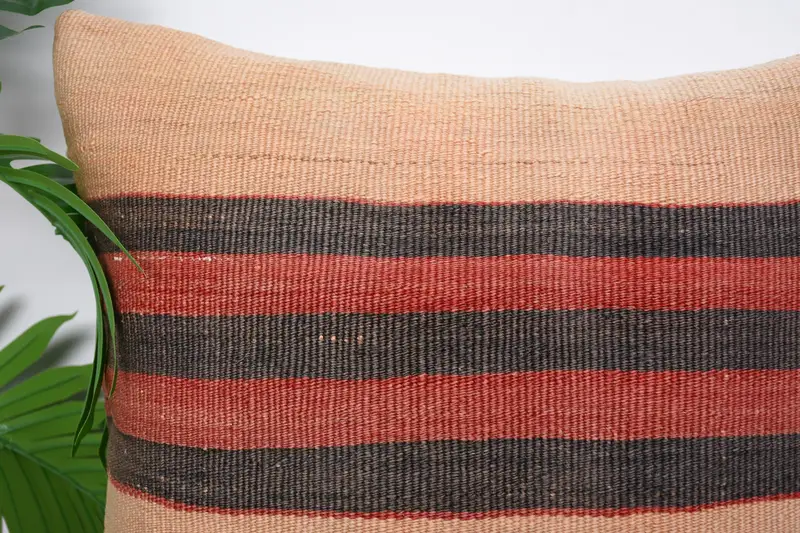 Kilim Cushion Sham, Vintage Pillow, Outdoor Throw Pillow Cover, Pillow, Oriental Cushion Case, Vintage Kilim Pillow, 18x18 Brown Cushion Cover - 2