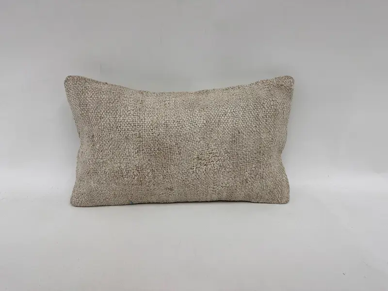 Throw Kilim Pillow, Pillow, Turkish Corner Pillow Sham, Vintage Kilim Pillow, Interior Designer Pillow, 12x20 White Pillow Case, Pet Pillow Cover - 1