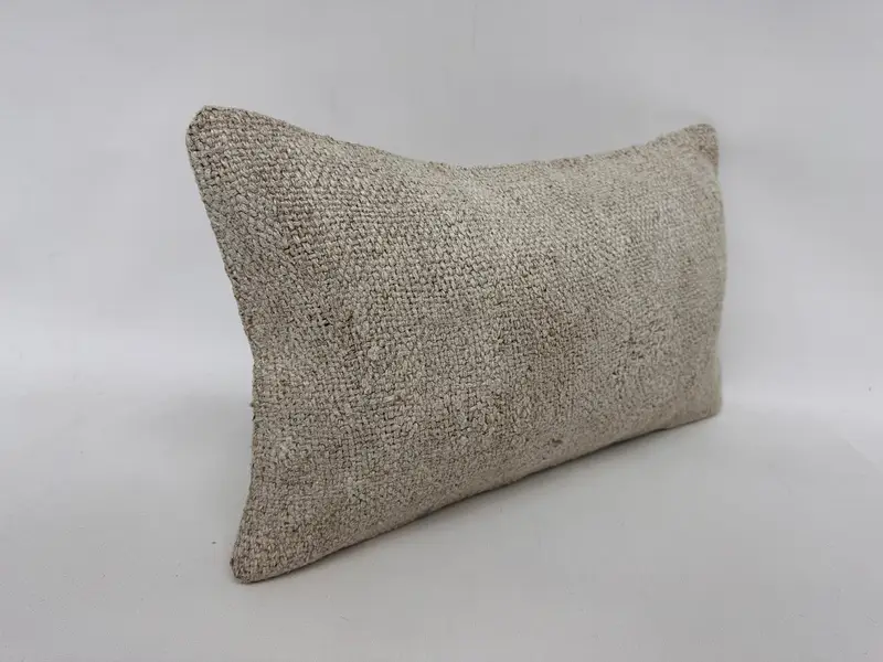 Throw Kilim Pillow, Pillow, Turkish Corner Pillow Sham, Vintage Kilim Pillow, Interior Designer Pillow, 12x20 White Pillow Case, Pet Pillow Cover - 4