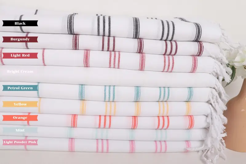 Wedding Favors, Home Decor Gifts, Gym Towel, 40x24 Cotton Striped Towel, Monogram Kitchen Towel, Holiday Towel, Personalized Gifts, Engagement Gift - 3
