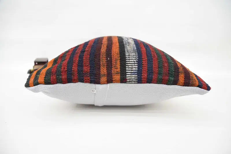 Pillow for Couch, Cushion Cover, 16x24 Red Cushion Case, Antique Pillows, Bolster Pillow Sham, Lounge Throw Cushion Cover, Kilim Cushion Sham - 6