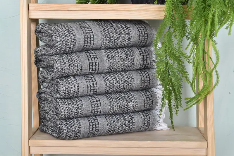 70x36 Linen Striped Towel, Peshtemal Towel, Pool Towels, Personalized Beach Towel, Decorative Towel, Bridesmaid Gifts, Hammam Towel USA, Xmas Gifts - 2