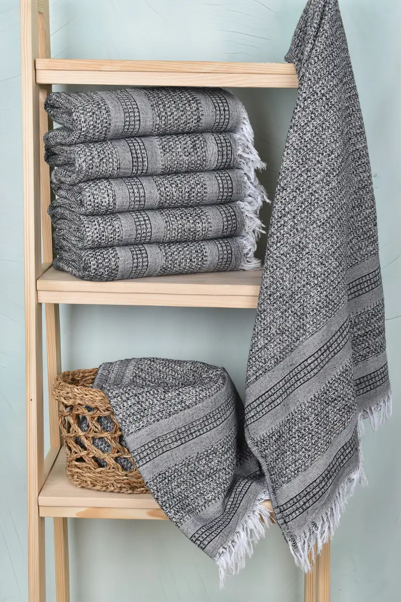 70x36 Linen Striped Towel, Peshtemal Towel, Pool Towels, Personalized Beach Towel, Decorative Towel, Bridesmaid Gifts, Hammam Towel USA, Xmas Gifts - 3
