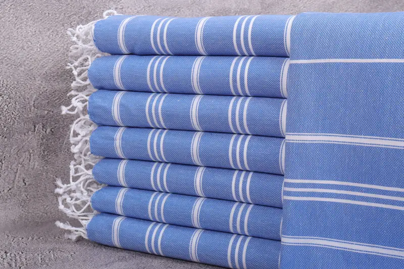 Bridal Party Gifts, Custom Hand Towel, Small Bath Towels, Personalized Kitchen Towel, 40x24 Cotton Striped Towel, Wedding Anniversary Gift - 1