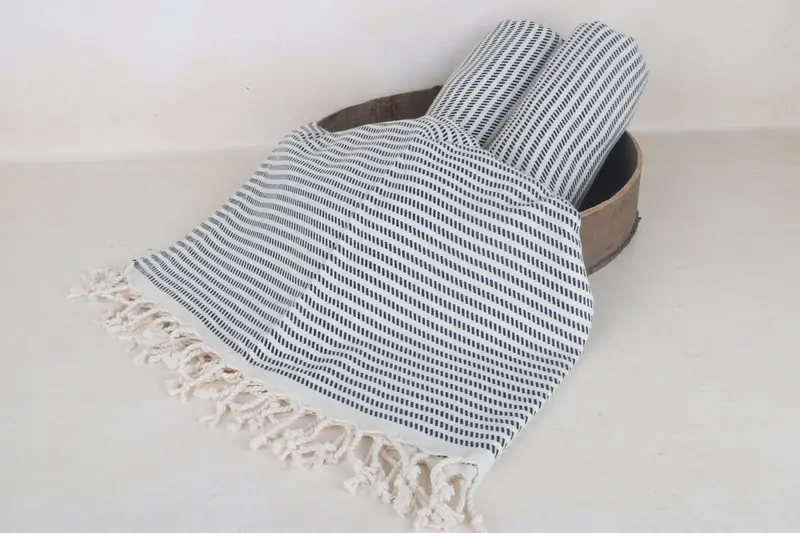 Valentines Day Gift For Him, 70x40 Cotton Polka Dot Towel, Spa Towel, Travel towel, Monogram Turkish Bath Towel, Best Beach Towel, Soft towel - 6
