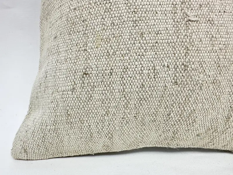 Handgefertigtes Kilimkissen, Kissen, Meditationskissenschein, authentisches Kissen, 12x12 Beige Kissenbezirk, Kilim -Kissen, türkisches Kilim -Kissen - 2