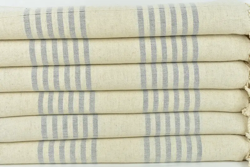 Regalos de despedida de soltera, regalos de decoración del hogar, toalla a rayas de lino 70x40, regalo único, Bachelorette Favors Beach, toalla turca grande, toalla Peshtemal - 2