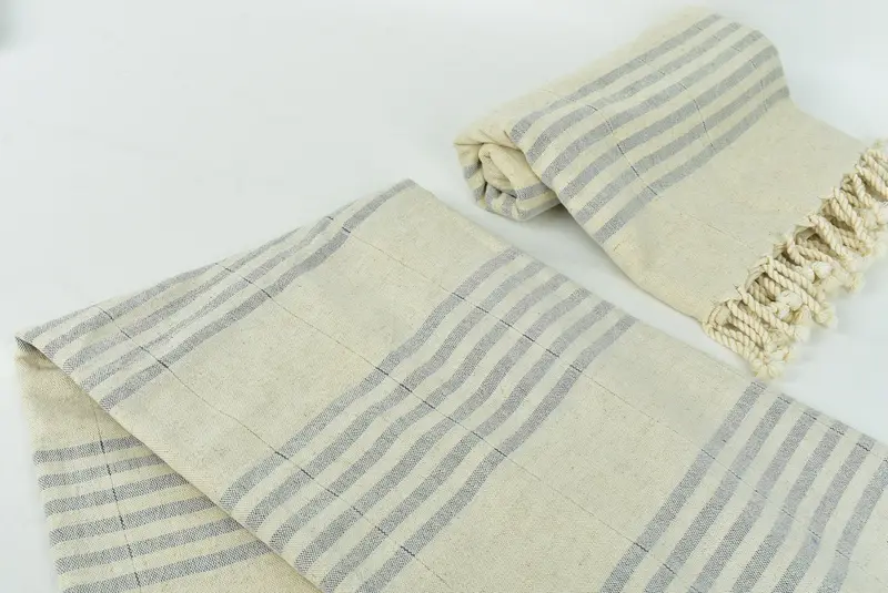 Regalos de despedida de soltera, regalos de decoración del hogar, toalla a rayas de lino 70x40, regalo único, Bachelorette Favors Beach, toalla turca grande, toalla Peshtemal - 7