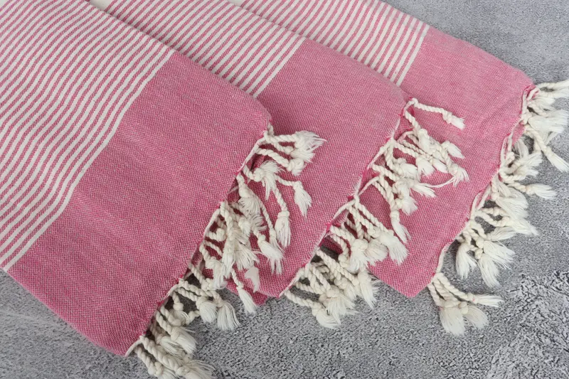 Beach towel, Bridesmaid Gift, Gift Boxes Towel, Guest Towel, Pool Towels, Monogram Beach Towel, Embroidered Beach Towel, 70x40 Cotton Striped Towel - 5