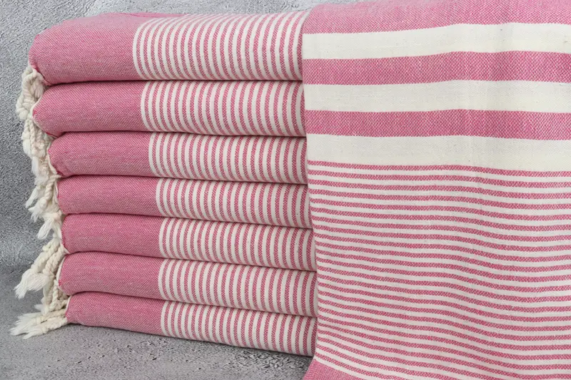 Beach towel, Bridesmaid Gift, Gift Boxes Towel, Guest Towel, Pool Towels, Monogram Beach Towel, Embroidered Beach Towel, 70x40 Cotton Striped Towel - 1