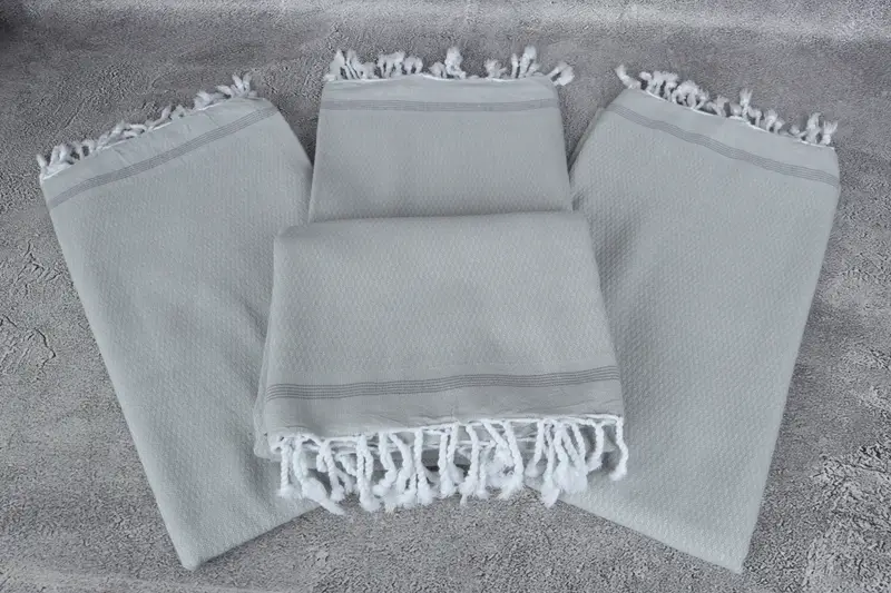 Quick-dry towel, First Wedding Anniversary Gift, 70x36 Cotton Chevron Towel, Gym Towel, Embroidery Towels, Bridesmaid Gifts, Turkish bath towel - 4