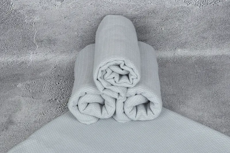 Quick-dry towel, First Wedding Anniversary Gift, 70x36 Cotton Chevron Towel, Gym Towel, Embroidery Towels, Bridesmaid Gifts, Turkish bath towel - 6