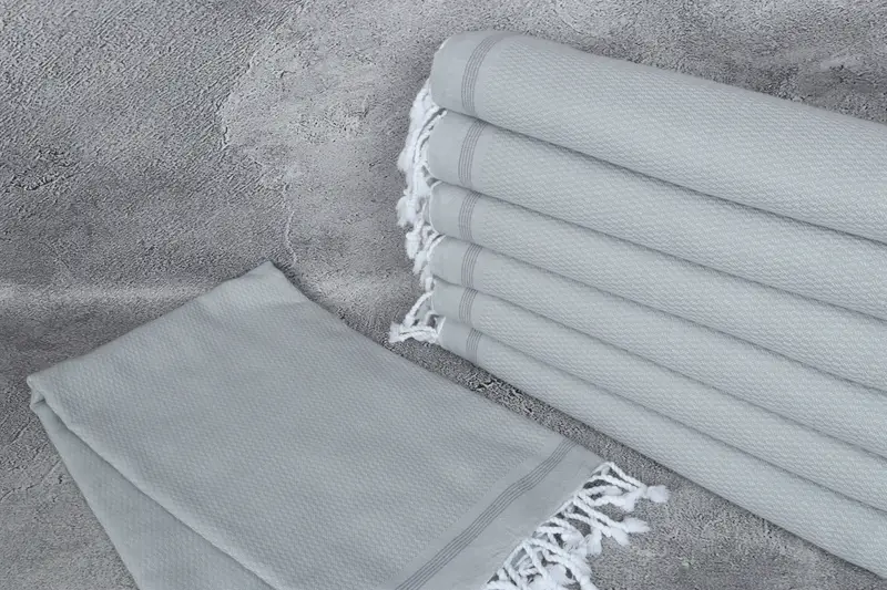 Quick-dry towel, First Wedding Anniversary Gift, 70x36 Cotton Chevron Towel, Gym Towel, Embroidery Towels, Bridesmaid Gifts, Turkish bath towel - 2