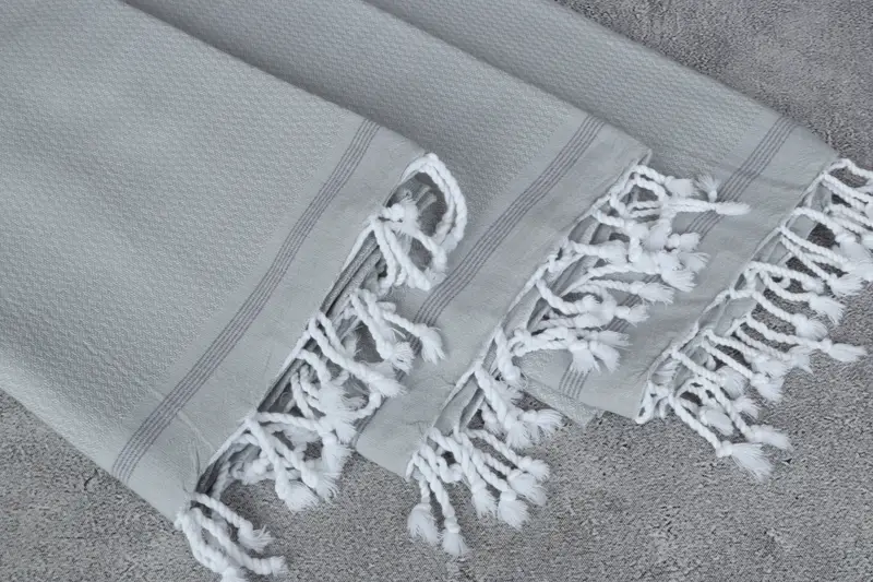 Quick-dry towel, First Wedding Anniversary Gift, 70x36 Cotton Chevron Towel, Gym Towel, Embroidery Towels, Bridesmaid Gifts, Turkish bath towel - 5