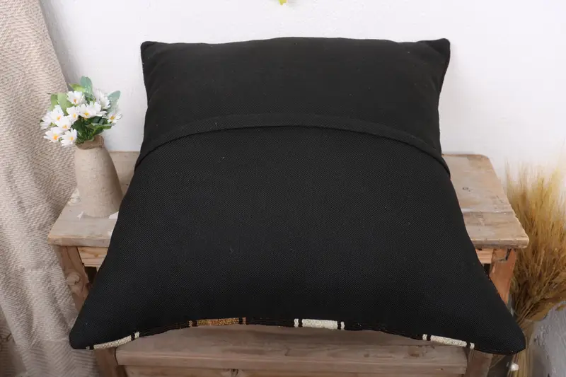 Antique Pillows, Pillow for Sofa, Traditional Pillow Case, Aesthetic Pillow Case, Turkish Pillow, 24x24 Brown Pillow Cover, Pillow Case - 7