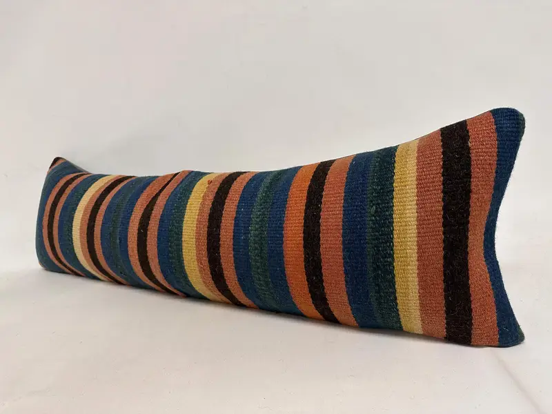 Antique Pillows, Decorative Throw Pillow Cover, Throw Kilim Pillow, Interior Designer Pillow, Cushion Cover, Accent Cushion, 12x43 Pink Pillow Cover - 3