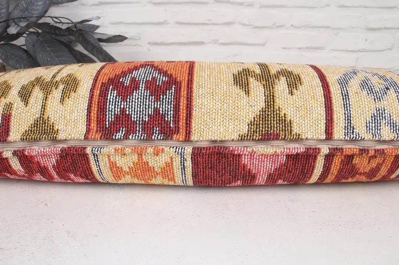 Cushion Cover, Gift Pillow, Boho Pillow Sham Cover, Interior Designer Pillow, Chair Cushion Cover, 12x36 Beige Pillow Sham - 5