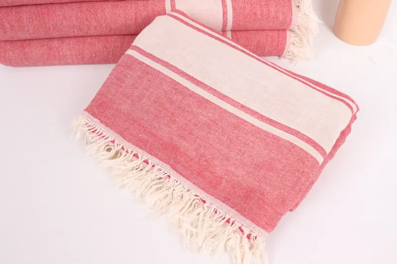 70x60 Cotton Striped Towel, Wedding Favors, Bachelorette Party Favor, Turkish Blanket Throw, Monogram Blanket, Personalized Blanket, Organic Throw - 4
