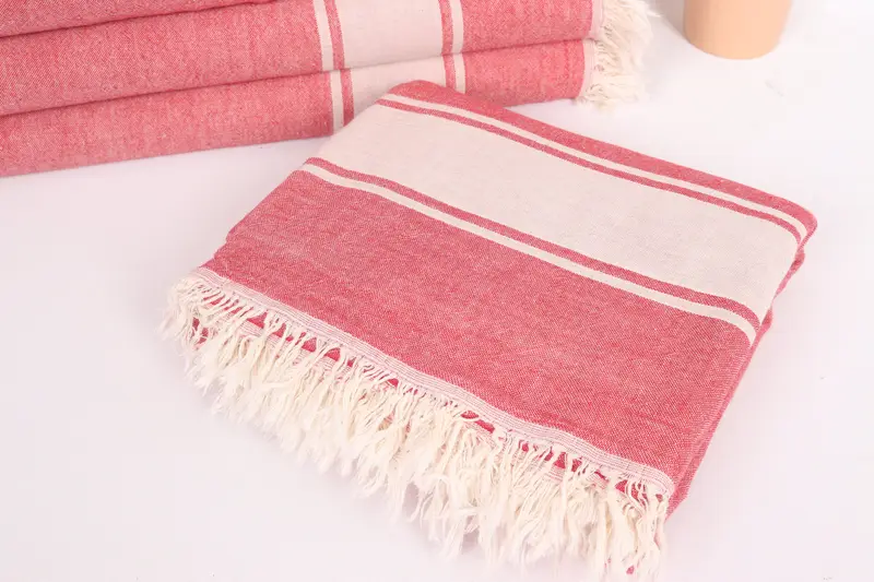 70x60 Cotton Striped Towel, Wedding Favors, Bachelorette Party Favor, Turkish Blanket Throw, Monogram Blanket, Personalized Blanket, Organic Throw - 5
