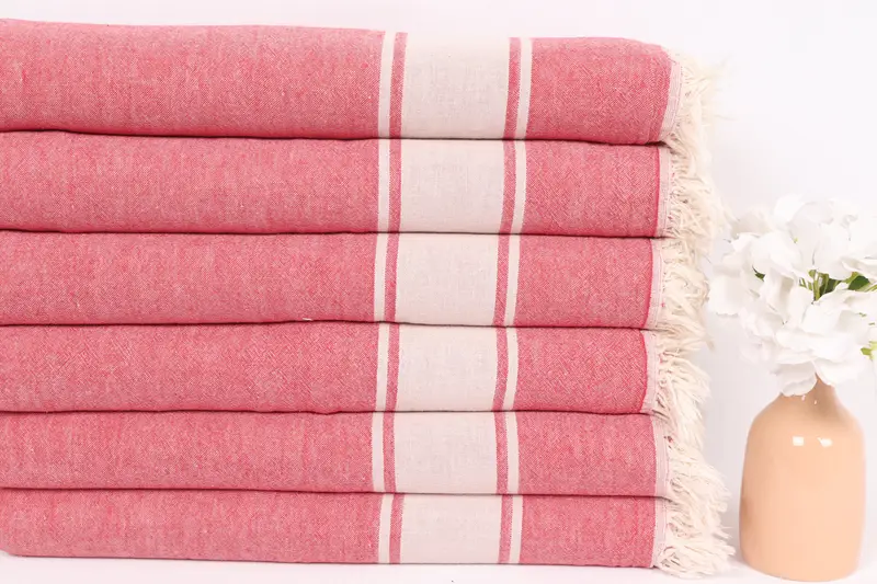70x60 Cotton Striped Towel, Wedding Favors, Bachelorette Party Favor, Turkish Blanket Throw, Monogram Blanket, Personalized Blanket, Organic Throw - 3
