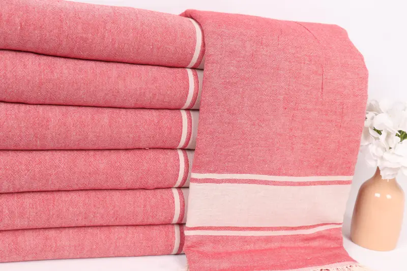 70x60 Cotton Striped Towel, Wedding Favors, Bachelorette Party Favor, Turkish Blanket Throw, Monogram Blanket, Personalized Blanket, Organic Throw - 2